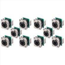 Ethercon Rj45 Chassis Socket,D-N8FDP RJ45 Feed/Pass Panel Mount Jack