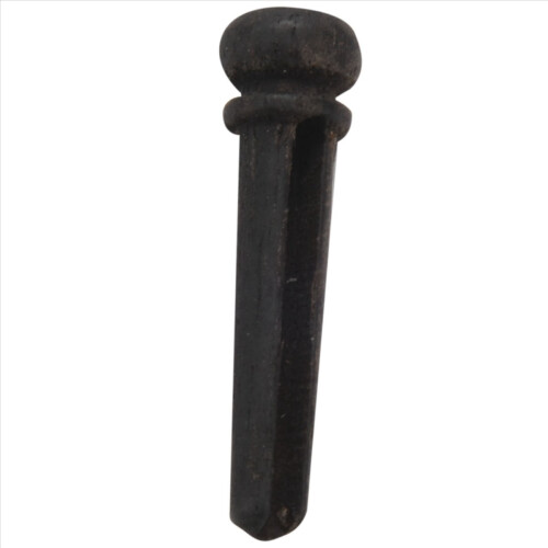 6Pcs Black Ebony Shell Guitar Bridge Bone Pins Set with Abalone Dot 2