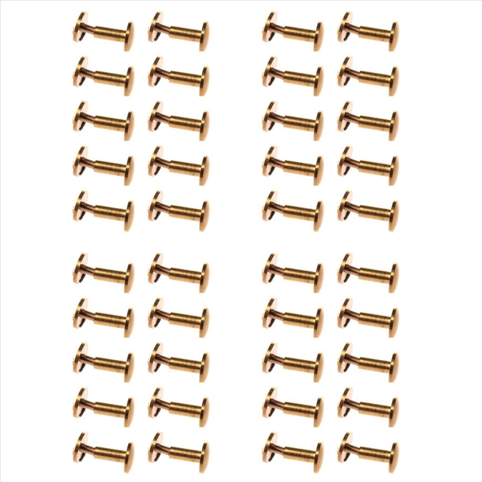 10x Arc Solid Brass Button Stud Screw Nail Leather Rivet Belt 10mm-image-OPC-PMGFCYW-NEW