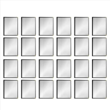 12 Pack Menu Cover (Black, 2 Pages/4 Views - 8.5 Inch X 11 Inch)