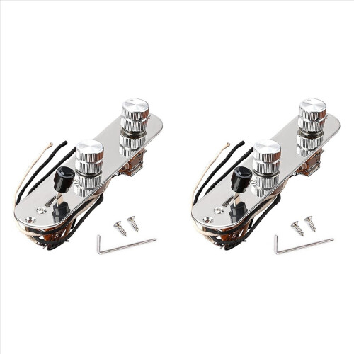 Prewired Guitar Control Plate Assembly,Loaded 3-Way Blade Switch Push