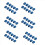 10Pcs RJ45 Connector Cat6 Extension Coupler Adapter,Blue 1