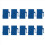 10Pcs RJ45 Connector Cat6 Extension Coupler Adapter,Blue 2