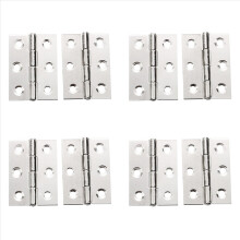 2pcs Stainless Steel 2 Inch 4.4x3.1cm Cabinet Door Hinges Hardware