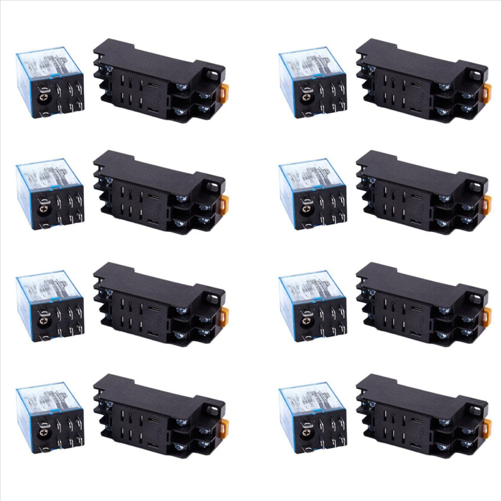 12V Dc Coil Power Relay Dpdt Ly2nj 10A With Ptf08a Socket Base 4713420265299