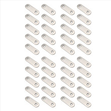 50mmx16mm Straight Repair Joining Mending Flat Plate Bracket 10pcs