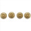 Electric Guitar Speed Knobs LP Knob Parts Replacement Gold 4 Pcs 6