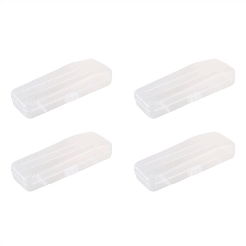 1 Pcs Storage Box Men Shaver Case Transparent Plastic Case