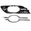 4Pcs Front Bumper Fog Light Chrome Grill Trim Cover Left Right 2