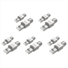 2 Pcs for RJ45 CAT7 Connectors Tool Free Shielded Toolless Modular