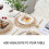 Round Woven Placemat for Dining Table,Rattan Tablemat for Table Mat 4