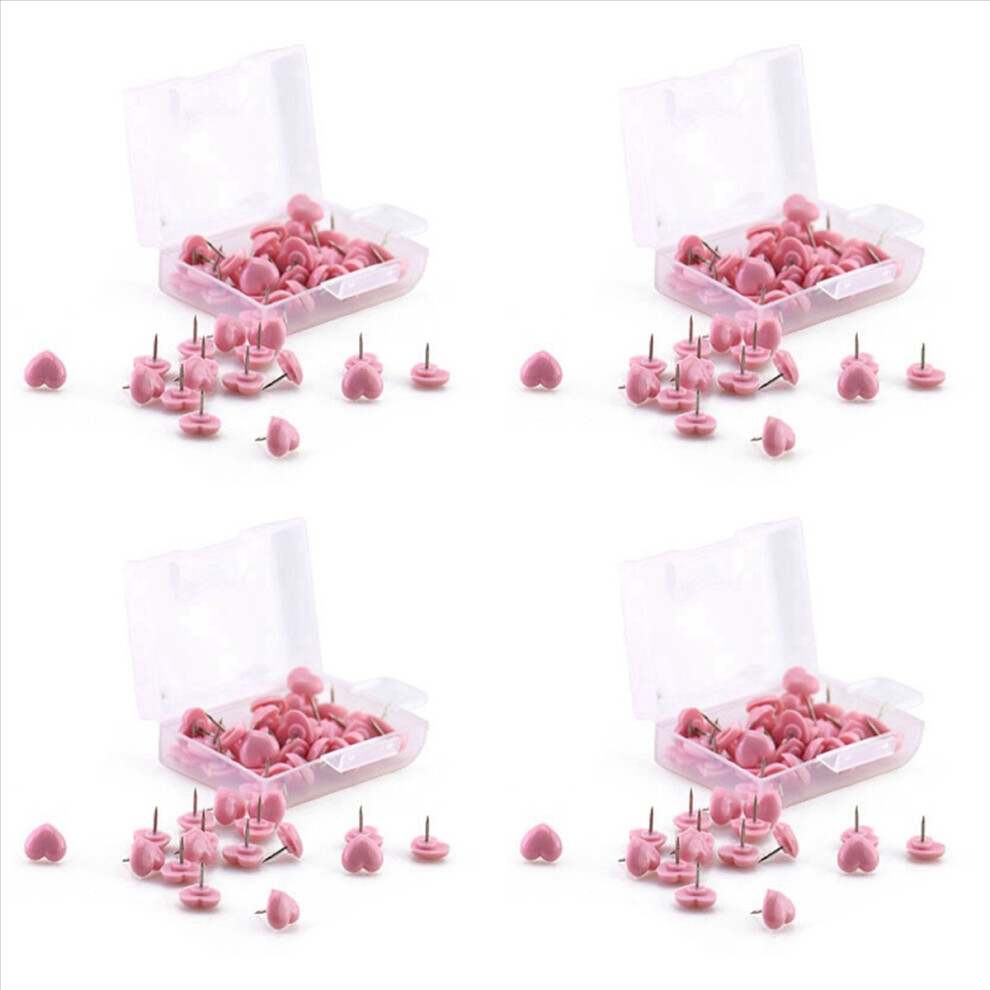50 Pcs Plastic Cork Board Safety Colored Push Pins Thumbtack Pink 4713420280476