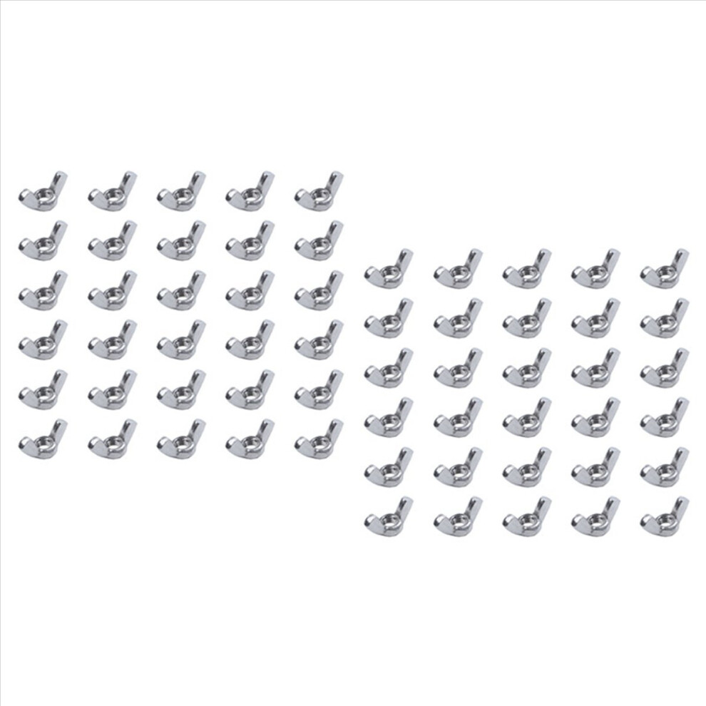 M6 Thread Dia Stainless Steel Wing Nut Butterfly Wing Nuts 10 Pcs 4713420280636