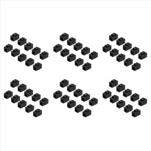 10Pcs RJ45 Connector Cat6 Extension Coupler Adapter,Black