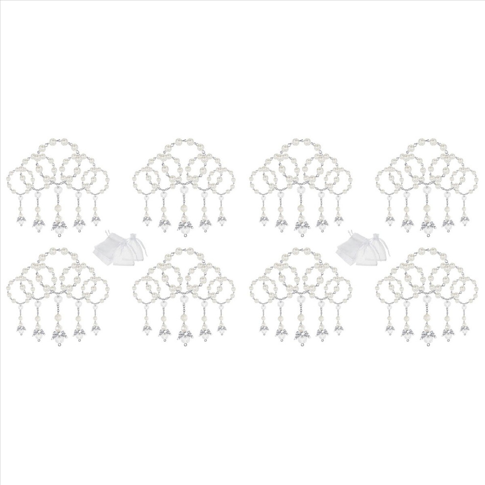 Baptism Acrylic Rosary Beads Mini Rosaries Angel With Organza Bags 4713420290604