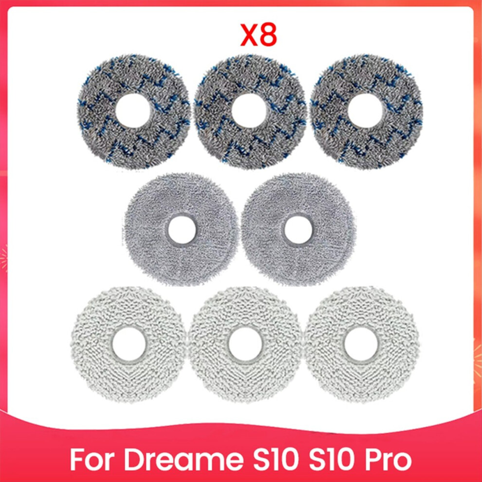 8PCS Mop Pads for S10 S10 Pro Robot Vacuum Cleaner Mop Cloth