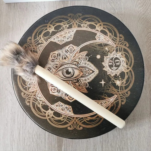 Lunar Eclipse Drum Moon Sound Imitation Sheepskin Percussion 25cm 2