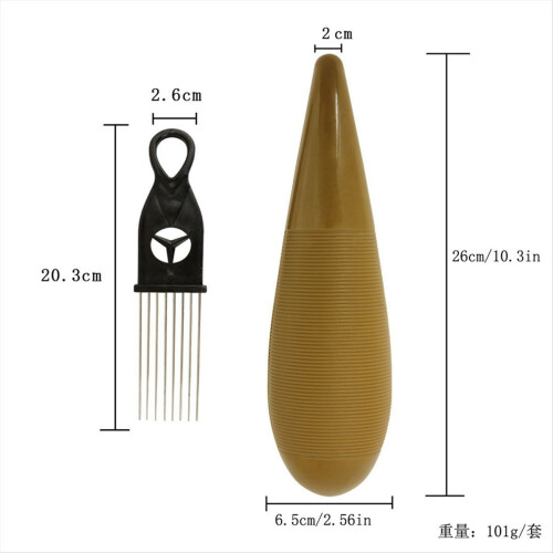 Guiro Instrument Fish Shaped Sand Drum Percussion Instrument style B 2