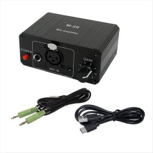 Dynamic Microphone Condenser Mic Amplifier M-20 Audio D