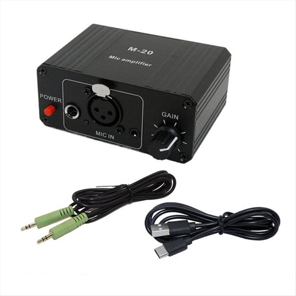 Dynamic Microphone Condenser Mic Amplifier M-20 Audio D 4853290822649