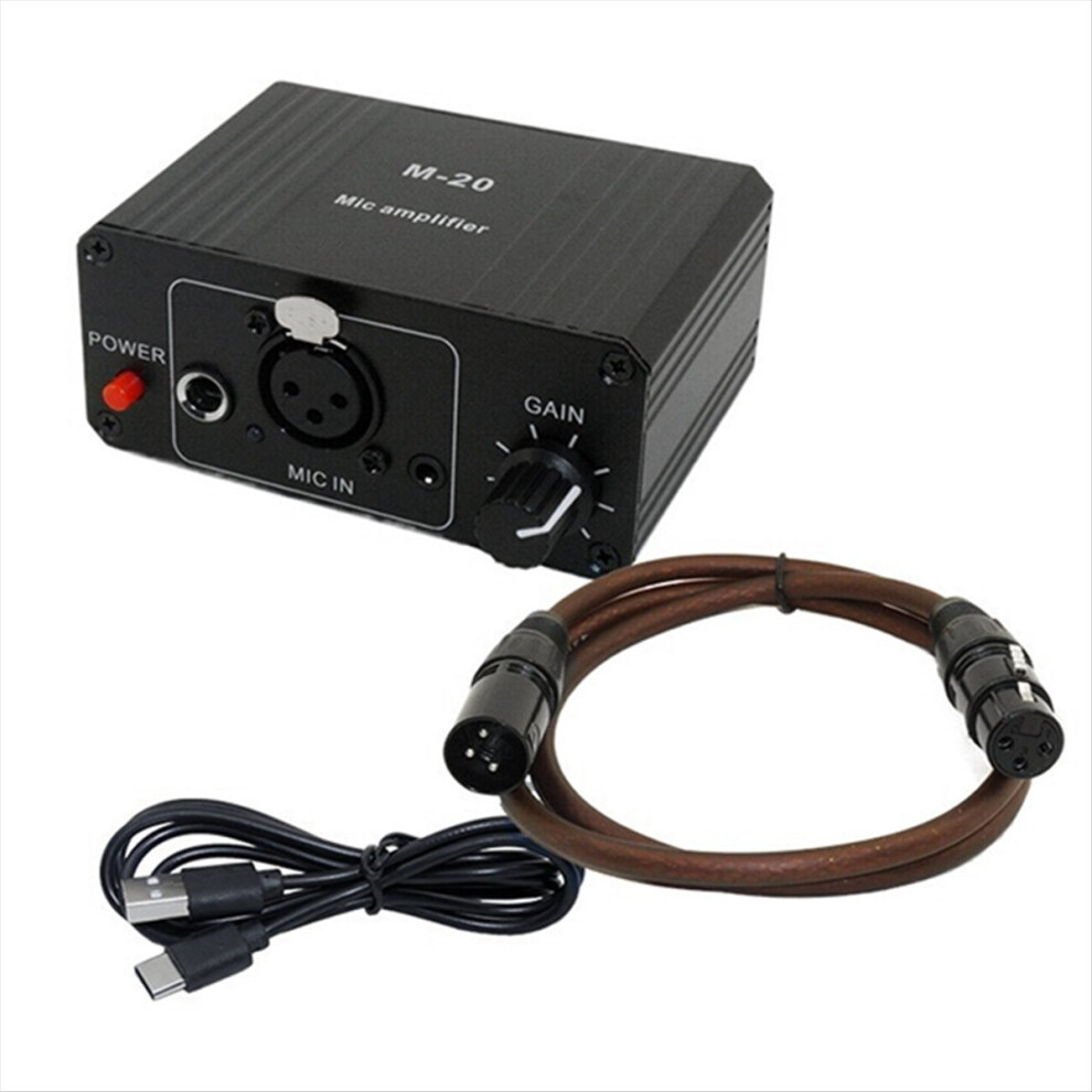 Dynamic Microphone Condenser Mic Amplifier M-20 Audio B 4853290822656