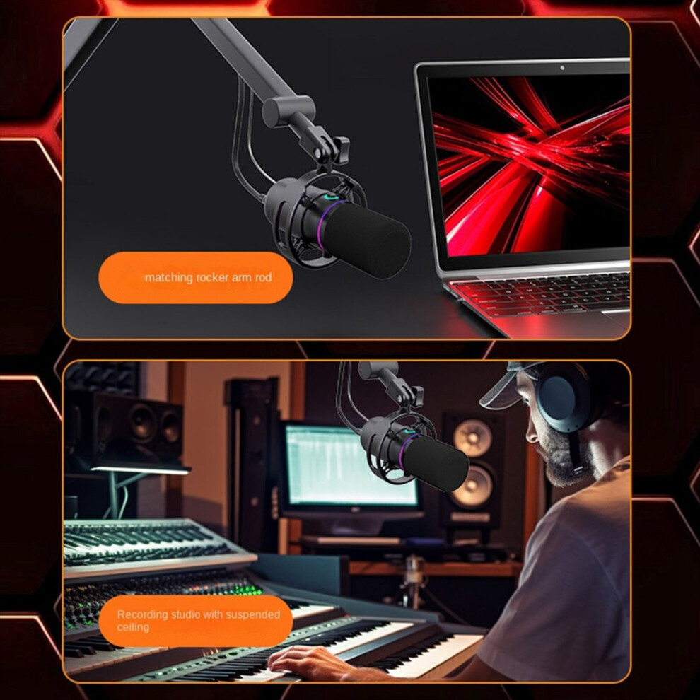 Xlr Usb Dynamic Microphone With Dubbing Recording Stent 4853290825206