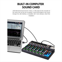 AF7 Mixer Analog Mixer Merged Digital Sound Card EU Plug