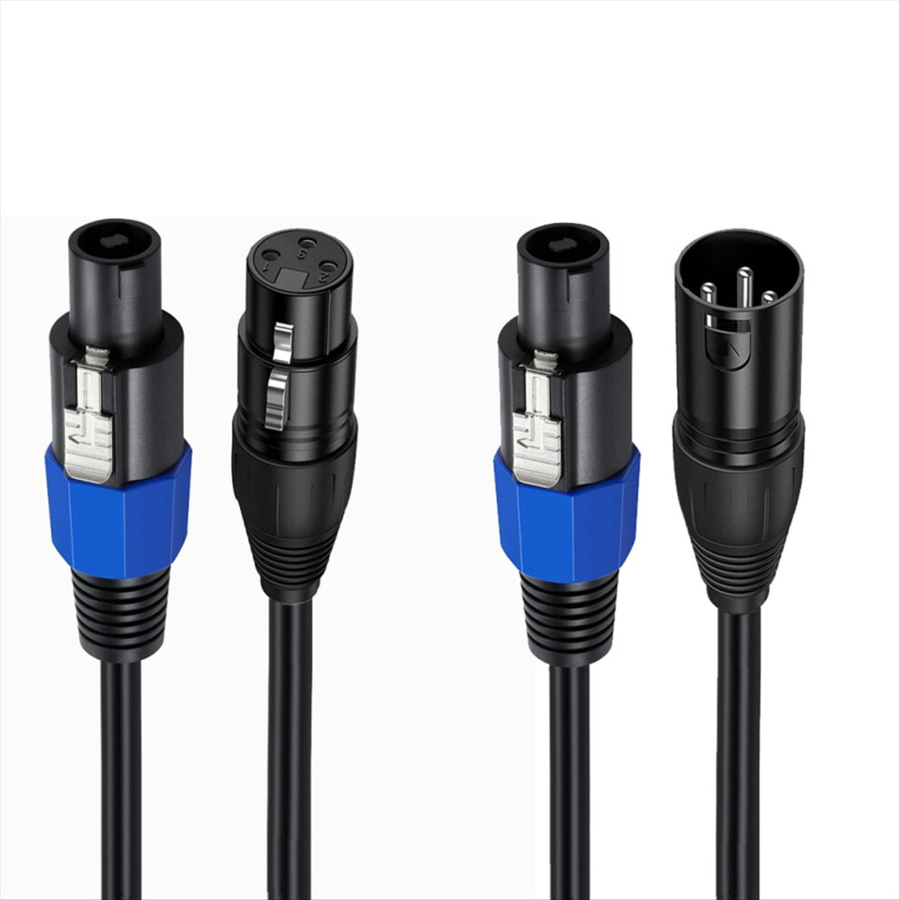 Speakon Male To Xlr Male Speakon Male To Xlr Female Audio Cable 4853290825718