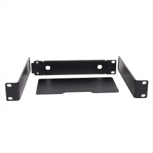 Rackmount Rack Metal Frame for Wireless Microphone System Black