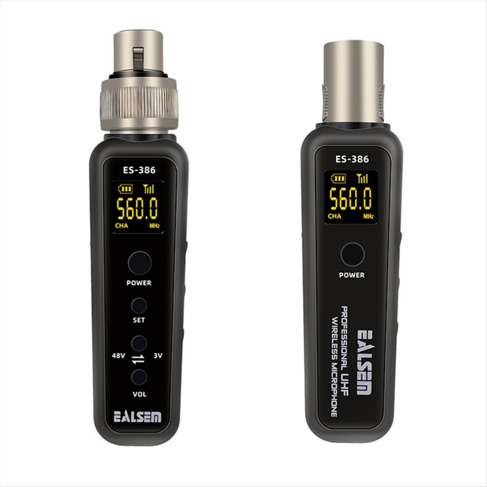 Uhf Microphone Converter Xlr Transmitter Receiver 640-690Mhz 4853290827309