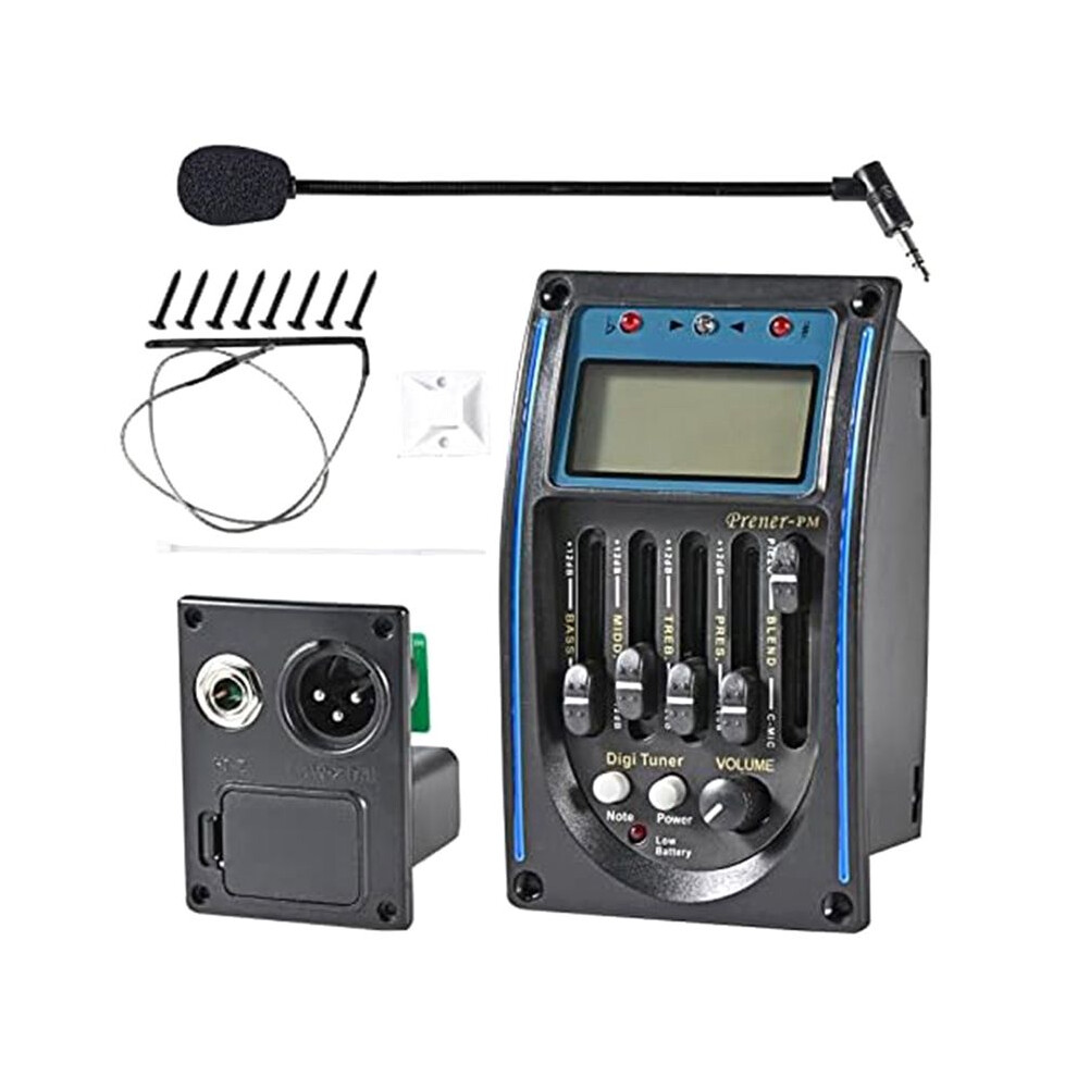 Acoustic Guitar Pickup,5 Band EQ Equalizer-image-OPC-PMGFMB9-NEW