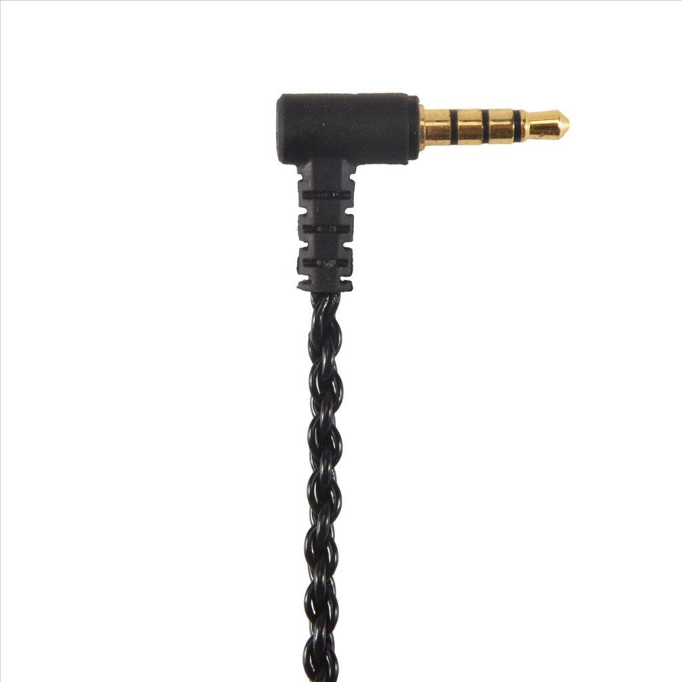 Earphone Audio Cable Repair 3.5Mm With Mic Volume Control(Black) Black 4853290839838