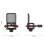 Microphone Shock Mount with Microphone Filter Windscreen,Red 6