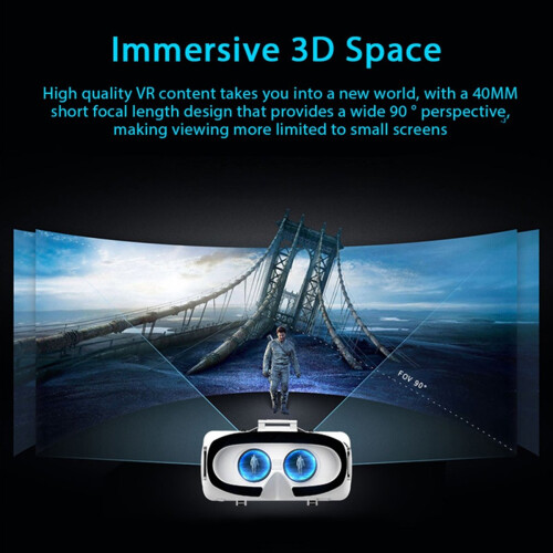 3D Virtual Reality Viar Goggles Smart Helmet Lenses 2