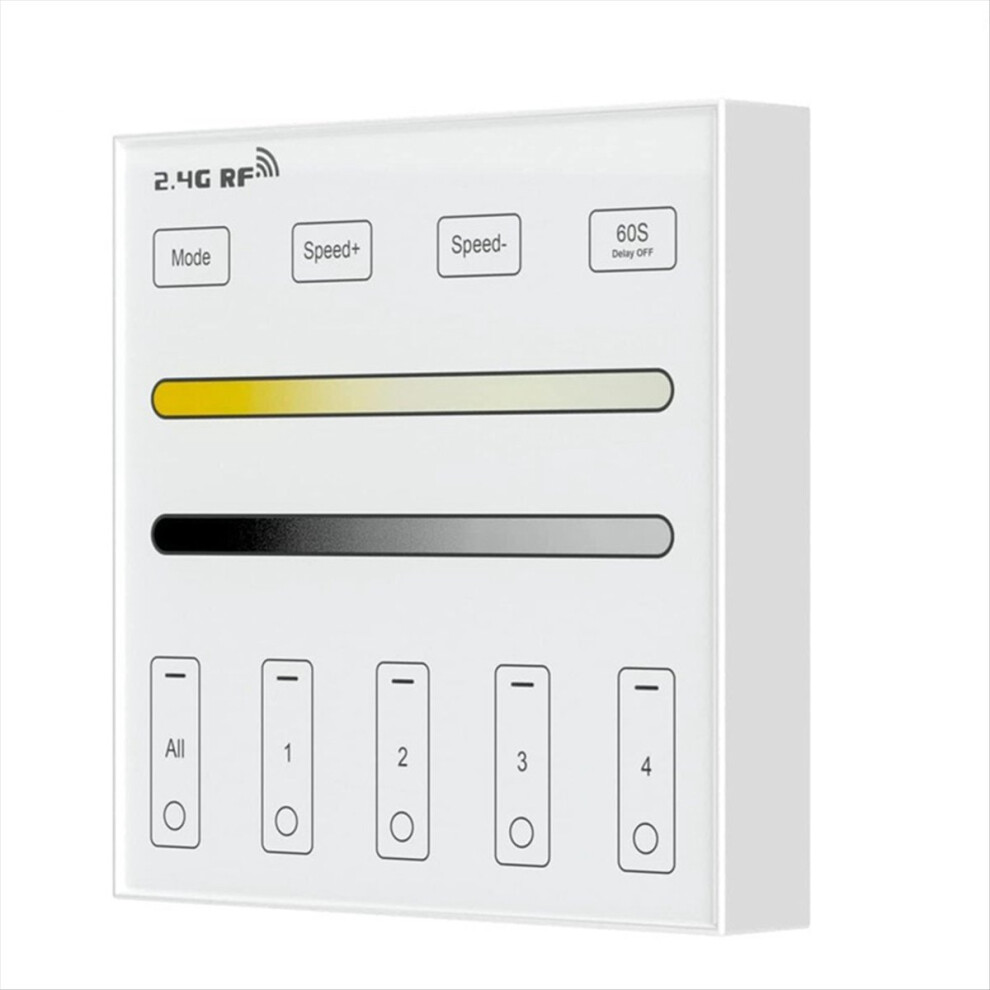 2.4G 4 Zone 86 Panel /Cct Smart Led Controller Dual Color 4853290848144