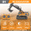 2.4G Wireless RC Excavator Remote Control 4
