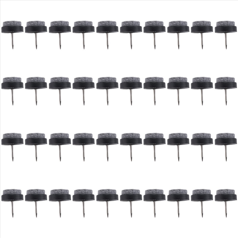 40Pcs Furniture Feet Felt Floor Protector Pad Nail Stud 20Mm Dia 4854173776912