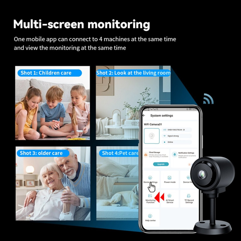 C1 1080P Hd Wifi Mini Camera Built-In Battery Ip Remote Monitoring 4854173791748