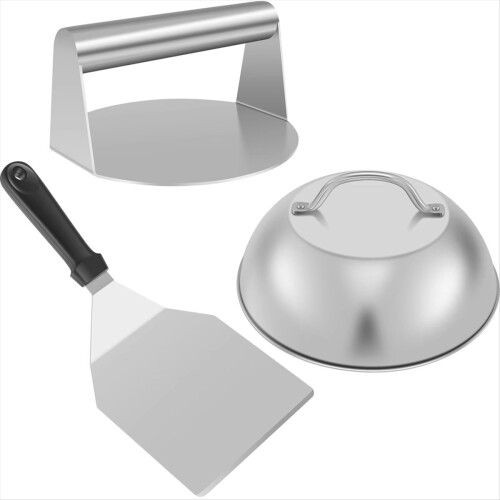 Smashed Burger Kit - Burger and Metal Spatula