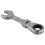Short Handle Ratchet Wrench with Movable Head,Hardware Tool, 15mm 1