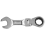 Short Handle Ratchet Wrench with Movable Head,Hardware Tool, 16mm 3