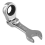 Short Handle Ratchet Wrench with Movable Head,Hardware Tool, 15mm 2