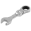 Short Handle Ratchet Wrench with Movable Head,Hardware Tool, 16mm 2