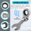 Short Handle Ratchet Wrench with Movable Head,Hardware Tool, 17mm 6