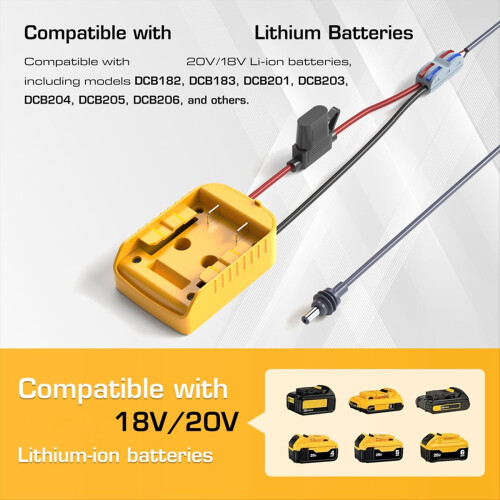 For Mini Power Cable 2M for Battery Charger Adapter 2
