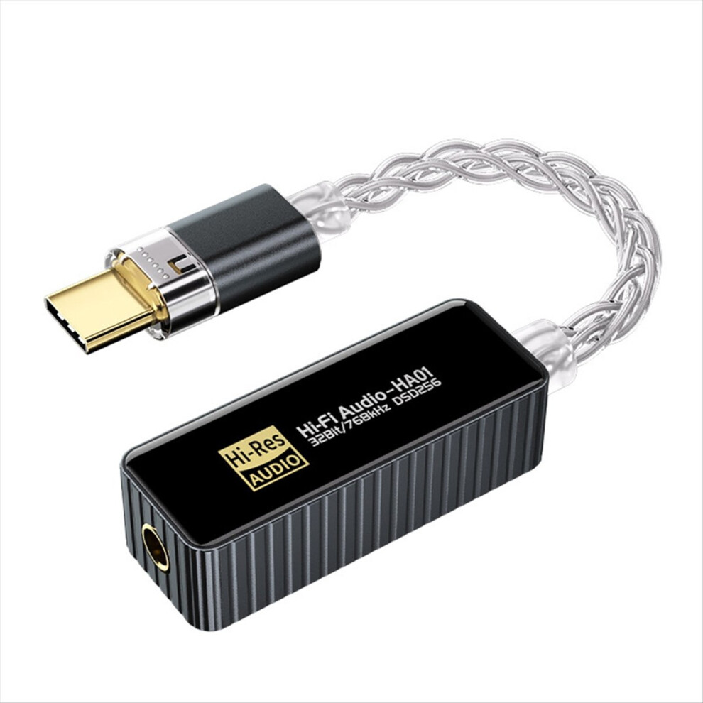 Dual Chip Cs43198+Ct7601 Usb Hifi & Headphone Dongle A Silver 4854173794169