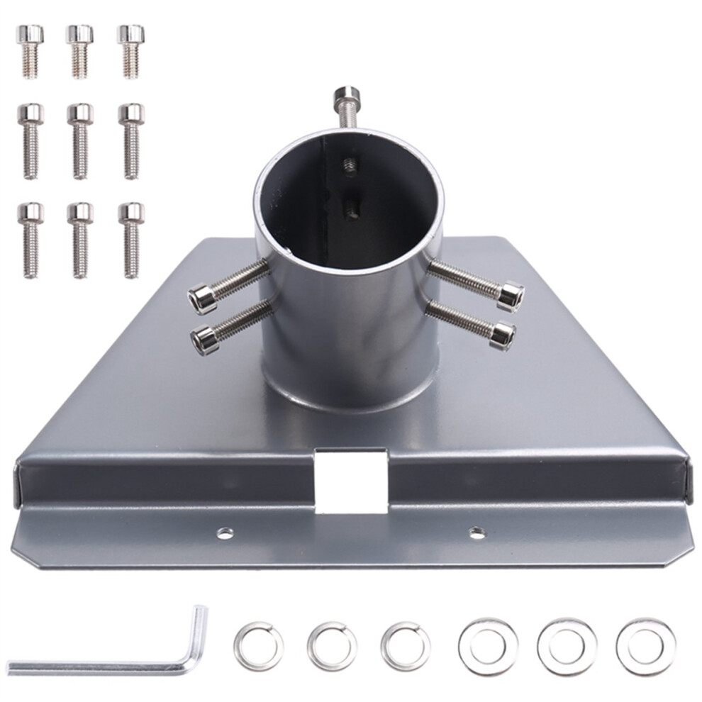 Roof Mount Plate Pole Base Satellite Antennae Base Wall Mounted 4854173799188