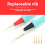 Stainless Steel Multimeter Pen Silicone Test Leads Set 5
