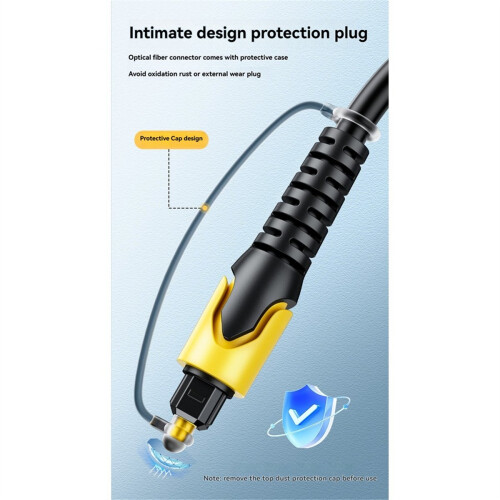 USB Digital Fiber Optical Audio Cable Square Port Converter
