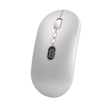 Wireless Computer Mouse with Battery Level Visible Rechargeable B